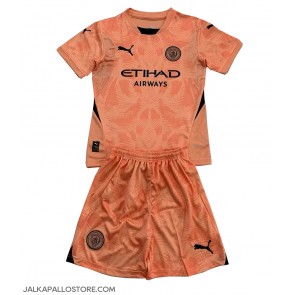Manchester City Maalivahti Vieraspaita Lapsille 2024-25 Lyhythihainen (+ shortsit)